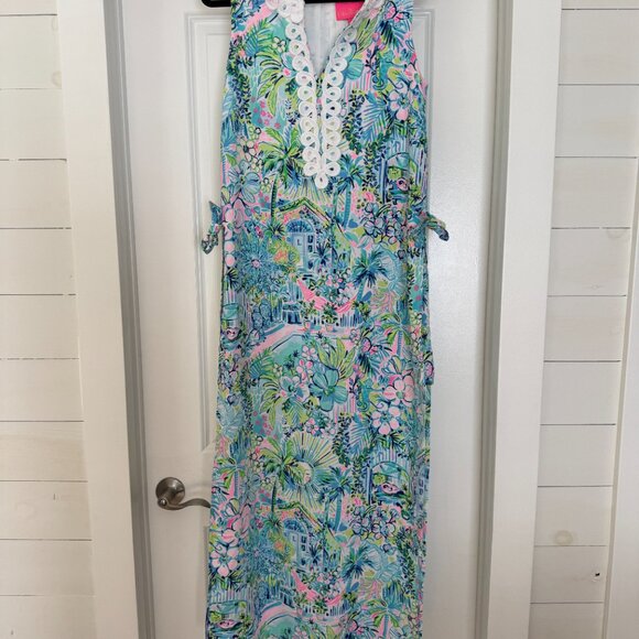 MATCHING SET - LILLYS HOUSE MAXI ROMPER size 8 with clutch - Picture 1 of 4